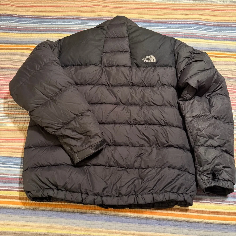 The North Face 700 Fill Down Puffer Jacket Black Mens L G Insulated